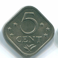5 CENTS 1975 NIEDERLÄNDISCHE ANTILLEN Nickel Koloniale Münze #S12246.D.A - Antilles Néerlandaises
