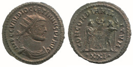 DIOCLETIAN ANTONINIANUS Heraclea A/xxi AD284 Concord 3.4g/23mm #NNN1727.18.D.A - La Tétrarchie (284 à 307)