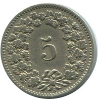 5 RAPPEN 1907 B SUISSE SWITZERLAND Pièce HELVETIA #AD934.2.F.A - Other & Unclassified