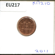 1 EURO CENT 2011 ITALIA ITALY Moneda #EU217.E.A - Italie