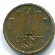 1 CENT 1973 ANTILLES NÉERLANDAISES Bronze Colonial Pièce #S10638.F.A - Niederländische Antillen