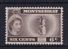 Montserrat: 1953/62   QE II - Pictorial   SG142ab    6c    Deep Sepia-brown  [inscr. 'Colony']  MH - Montserrat