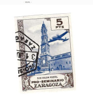 Pro Seminario Zaragoza.1945.5 Pesetas.Non Dentelé. - Autres & Non Classés
