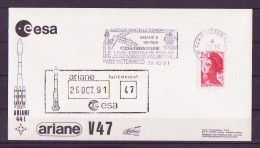 Espace 1991 10 30 - ESA - Ariane V47 - Officielle - Paris - Europe