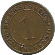 1 REICHSPFENNIG 1925 E DEUTSCHLAND Münze GERMANY #AE215.D.A - 1 Renten- & 1 Reichspfennig