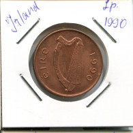 2 PENCE 1990 IRLANDA IRELAND Moneda #AN626.E.A - Irlanda