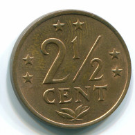 2 1/2 CENT 1971 ANTILLAS NEERLANDESAS Bronze Colonial Moneda #S10482.E.A - Antille Olandesi