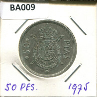 50 PESETAS 1975 SPAIN Coin #BA009.U.A - 50 Pesetas