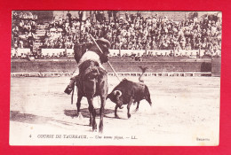 Corrida-69P228  Course De Taureaux, Une Bonne Pique, Cpa BE - Corridas