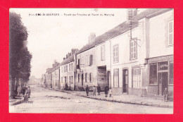 F-77-Villiers Saint Georges-04A100  Route De Provins Et Place Du Marché, Cpa  - Villiers Saint Georges