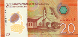 NICARAGUA P211b 20 CORDOBAS  #A  2019 UNC. - Nicaragua
