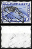 German Reich, 1933, Chicagofahrt, Used, Good Quality, Mi. 497 Gestempelt Value 250€ - Luft- Und Zeppelinpost