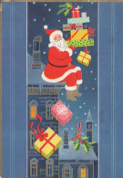 SANTA CLAUS Happy New Year Christmas Vintage Postcard CPSM #PAU551.A - Santa Claus
