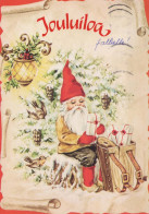 WEIHNACHTSMANN SANTA CLAUS Neujahr Weihnachten GNOME Vintage Ansichtskarte Postkarte CPSM #PAU440.A - Santa Claus