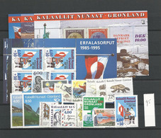 1995 MNH Greenland, Year Collection, Postfris - Años Completos