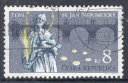 Czech Republic 1993 Single Stamp To Celebrate The 600th Anniversary Of The Death Of St. John Of Nepomuk In Fine Used - Used Stamps