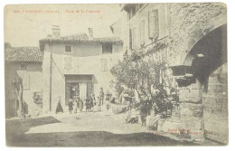 Cpa Vinsobres - Place De La Fontaine  (état) - Other & Unclassified