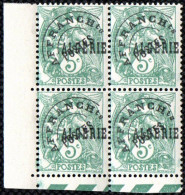 Timbre Pré-oblitéré - Année 1926 - N°02 Neuf**/MNH : Bloc De 4 (Surcharge Décalée) Variété Rare - Unused Stamps