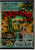 Affiche Publicité Pour Chemin De Fer Du Nord  - ST.AMAND Thermal  - CPM - Otros & Sin Clasificación