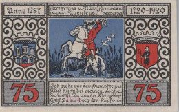 75 PFENNIG 1920 Stadt BODENWERDER Hanover DEUTSCHLAND Notgeld Banknote #PG140 - Lokale Ausgaben