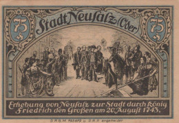 75 PFENNIG 1914-1924 Stadt NEUSALZ Niedrigeren Silesia UNC DEUTSCHLAND Notgeld #PD260 - Lokale Ausgaben