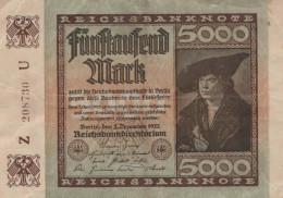 5000 MARK 1922 Stadt BERLIN DEUTSCHLAND Papiergeld Banknote #PL059 - Lokale Ausgaben