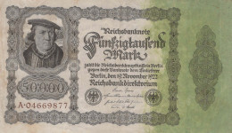 50000 MARK 1922 Stadt BERLIN DEUTSCHLAND Papiergeld Banknote #PL146 - Lokale Ausgaben