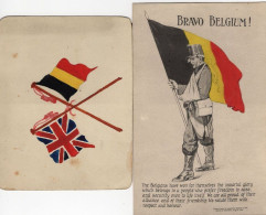 Bravo Belgium WW1 Military Army Soldier Flag Postcard & More - War 1914-18
