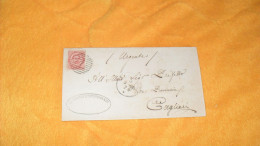 LETTRE LSC ANCIENNE DE 1885./ CACHETS DEPART ?..POUR CAGLIARI + OBLITERATION CHIFFRE 7 + TIMBRE - Storia Postale