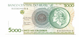 BRASIL 5000 CRUZEIROS 1990 UNC Paper Money Banknote #P10881.4 - Lokale Ausgaben
