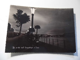 Cartolina Viaggiata "Di Notte Sul Lungolago D' Iseo" 1957 - Varese