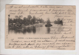 CPA - 94 - Créteil - La Marne à Gauche De La Passerelle - Précurseur - Circulée En 1904 - Creteil