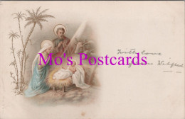 Religion Postcard - Baby Jesus In A Manger DZ75 - Jesus