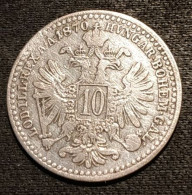 AUTRICHE - AUSTRIA - 10 KREUZER 1870 - Argent - Silver - Franz Joseph I - KM 2206 - Oesterreich