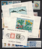 Monaco - Année 1992 Complète - Neuve SANS Charnière - 44 Timbres Du 1810 à 1853 + Préo, 1 BF,  2 Carnets - MNH Year 1992 - Volledige Jaargang