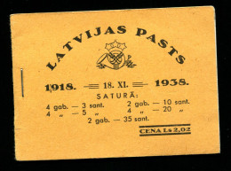 Latvia Lettland 1938 Booklet Postfris**  VF - Lettonie