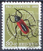 Schweiz Suisse Pro Juventute 1953: Bockkäfer Zu WI 151 Mi 591 Yv 542 Mit Stempel HORGEN 30.XII.53 (Zumstein CHF 12.00) - Used Stamps