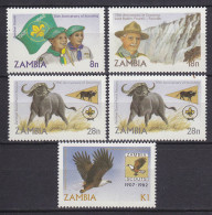 Sambia - Zambia 1982 Pfadfinder Postfrisch 5 Stück   (5319 - Sonstige & Ohne Zuordnung