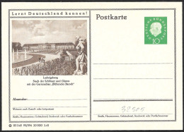 Germania/Germany/Allemagne: Intero, Stationery, Entier, Giardini Di Ludwigsburg, Ludwigsburg Gardens, Jardins De Ludwigs - Sonstige & Ohne Zuordnung