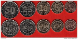 Zimbabwe Set Of 5 Coins: 1 - 50 Cents 2014 "Bond Coins" UNC - Zimbabwe