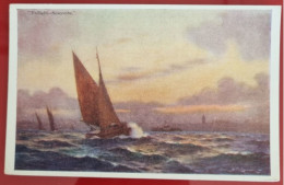 Carta Postale Non Circulée - "Twilight-Seacombe" - DESSIN DE VOILIERS NAVIGUANT DANS LA TEMPÊTE - Velieri