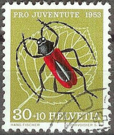 Schweiz Suisse Pro Juventute 1953: Bockkäfer Zu WI 151 Mi 591 Yv 542 Mit Eck-Stempel ZUG + (Zumstein CHF 12.00) - Used Stamps