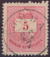 1874. Colour Number Krajcar 5kr Stamp, ZOMBA - ...-1867 Voorfilatelie