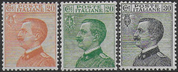 1925 Italia VE III 3v. MNH Sassone N. 183/85 - Altri & Non Classificati