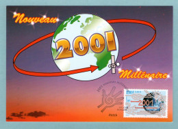 Carte Maximum 2000 - 2001 Nouveau Millénaire - YT 3357 - Paris - 2000-2009