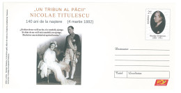 IP 2022 - 5 Nicolae TITULESCU With His Wife In LONDON, Romania - Stationery - Unused - 2022 - Postal Stationery