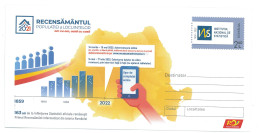 IP 2022 - 9 Population Census, Romania - Stationery - Unused - 2022 - Postal Stationery