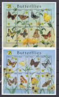 Ghana - PAPILLONS - 2 Blocs X 8 Val. - MNH - Schmetterlinge