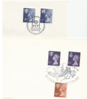 RUGBY 2 Diff 1980s COVERS SCOTLAND  MATCH Event Cover GB Stamps Sport - Rugby