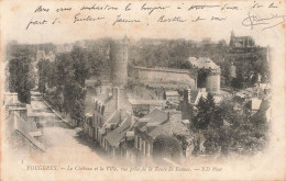 FRANCE - Fougères - Le Château Et La Ville - Vue Prise De La Route De Rennes - Vue Panoramique - Carte Postale Ancienne - Fougeres